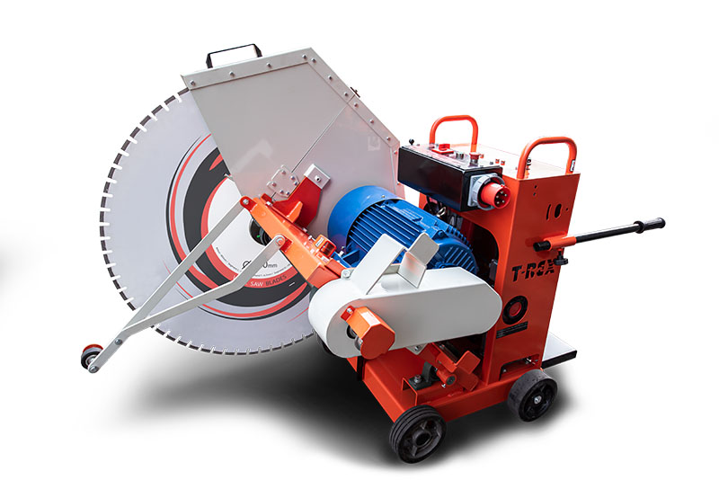 รถตัดถนน ตัดคอนกรีตทีเร็ก T-REX T1200E 30 แรง ไฟฟ้า 3 เฟส ตัดลึกได้ 50cm รองรับใบตัดได้ถึง 48"