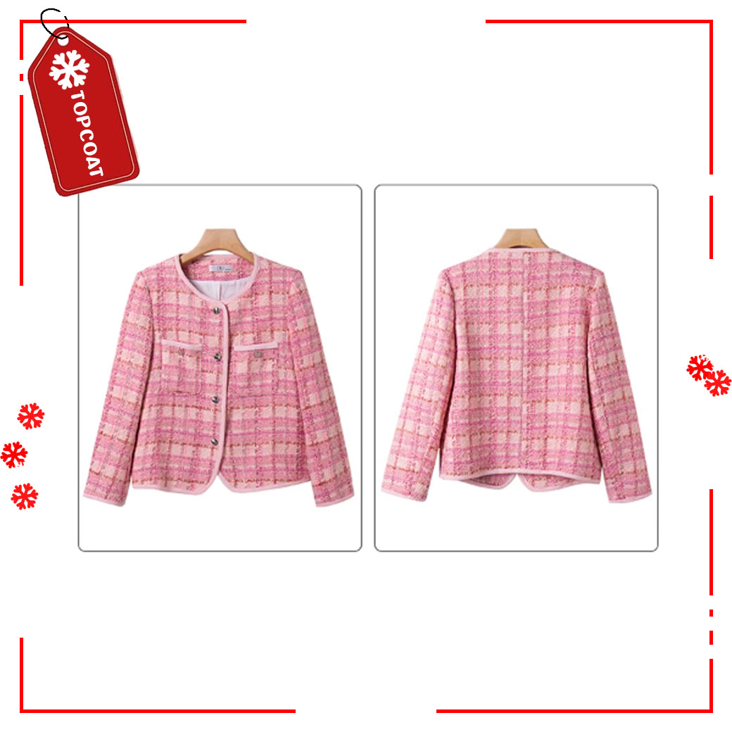 เสื้อสูทคลุมผ้าทวิต ชมพู ฟ้า