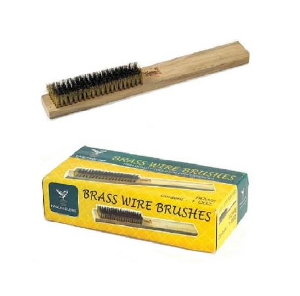 1 ชิ้น แปรงลวดทองเหลือง 5 แถว EAGLE&GLOBE BRASS WIRE BRUSH
