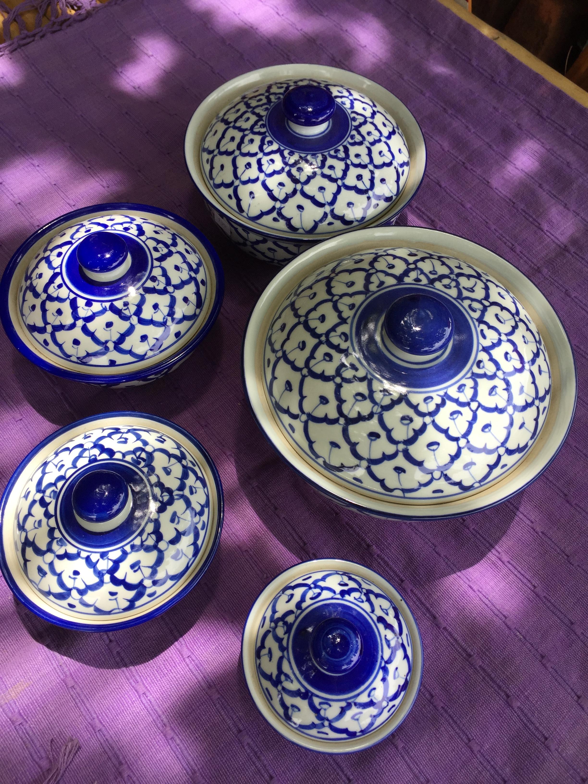 ถ้วยฝาปิดลายไทย6"