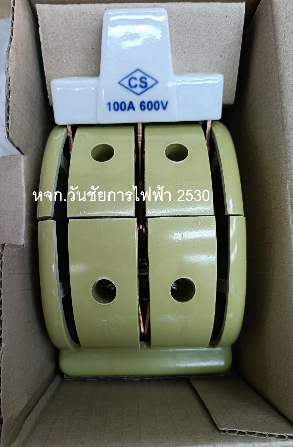 คัทเอ้าท์หลังเต่า 3P 100A 3T (CS) 100AMP 600V ยี่ห้อ CS