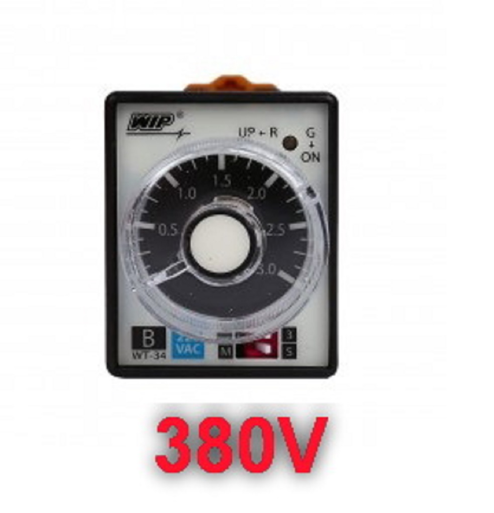 WIP นาพิกาตั้งเวลา Timer 380V ทามเมอร์ WIP34 (ไทม์เมอร์) WIP WT34 ไทร์ B ไทม์เมอร์แบบหน่วงเวลา WT-34 รุ่น B