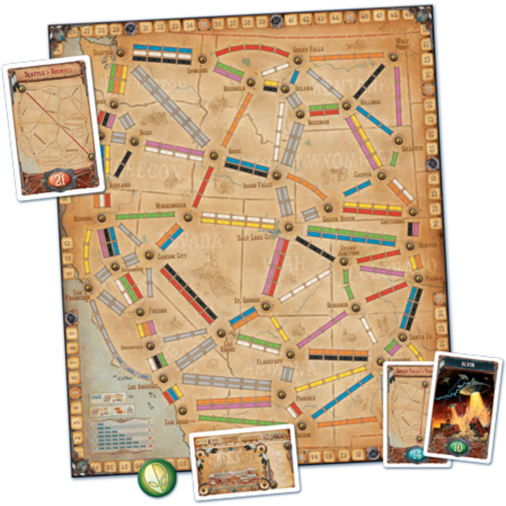 Ticket to Ride: Map 6 - France & Old West
