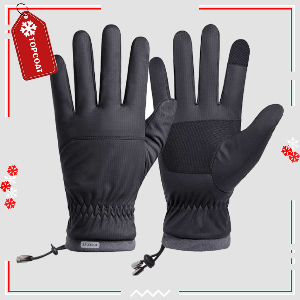 TOPCOAT ถุงมือกันหนาว กันหิมะ บุขนหนา ใส่ติดลบได้ ทัชสกรีนได้ (1คู่) Freesize
