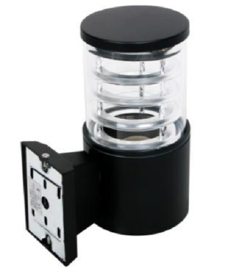 LAMPO โคมไฟติดผนัง LED E27 โคมกรงนก PRAEW โคมกันน้ำลายกรงนก โคมไฟติดผนังภายนอก สีดำ E27 1ทาง