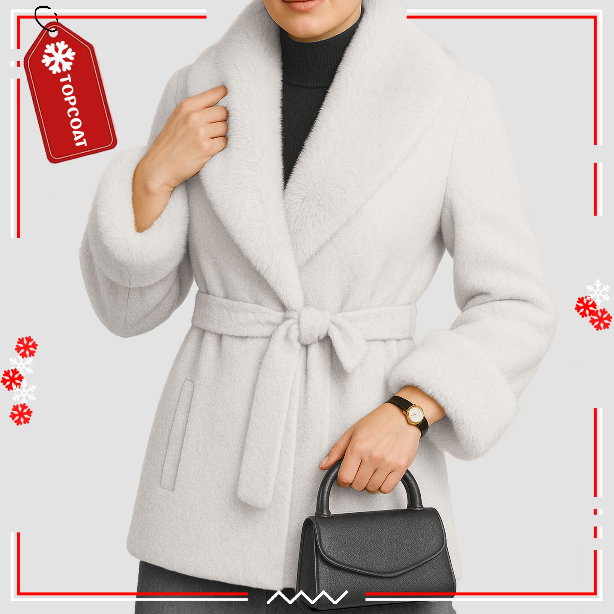 เสื้อคลุมกันหนาวปกเฟอร์ ผ้ามีน้ำหนัก กักเก็บอุณหภูมิได้ดี กระเป๋าสามารถใช้งานได้จริง