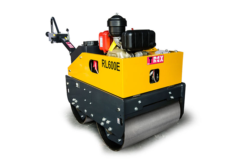 รถบดดินเดินตามทีเร็ก Walk-Behind Rollers T-REX RL600E ดีเซล 5HP แรงบดอัด 20KN