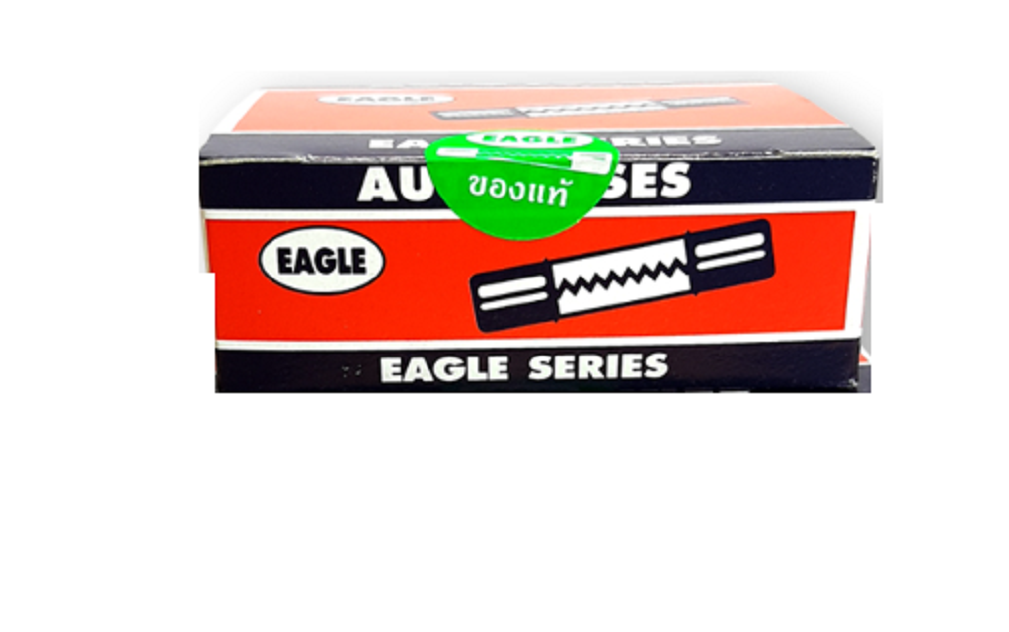 Eagle ฟิวส์หลอดแก้ว 20 มม. ยกกล่อง 10 หลอด Series AUTO FUSES ฟิวส์แก้ว ทางเราขายของแท้ต้องมีฉลากจะอักษรจะคมๆ ฟิวส์รางปลั้ก