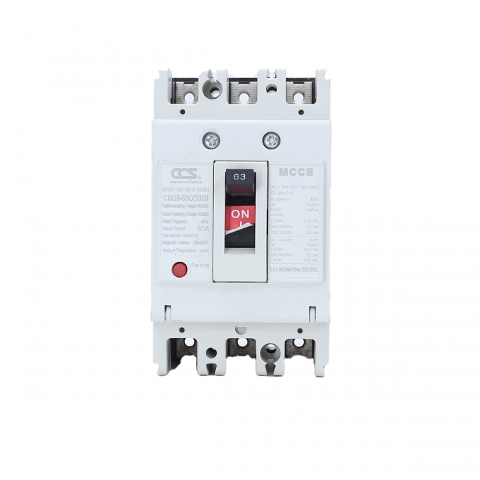 เบรกเกอร์ MCCB 63A 3P 3เฟส รุ่น CM30-63CW 63แอมป 3P แบรน์CCS สินค้าส่งทุกวัน