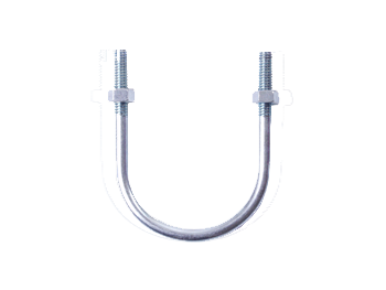 ยูโบลท์เหล็ก +น็อต ชุบซิงค์ ยูโบลต์ ตัวยูรัดท่อ U-Bolt Zinc ขนาด 4หุน , 6หุน , 1" , 1.1/4" , 1.1/2" -6นิ้ว