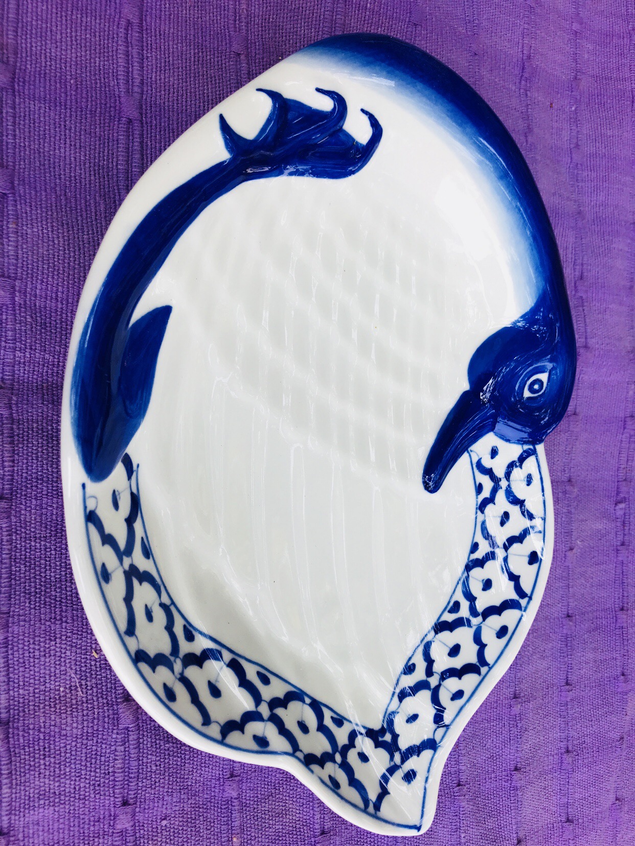 จานเป็ดลายไทย12"