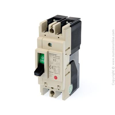 เบรกเกอร์ มิตซูบิชิ NF125-SV 63A รุ่นSV 2P 2เฟส Mitsubishi สินค้ารวมใบกับภาษี