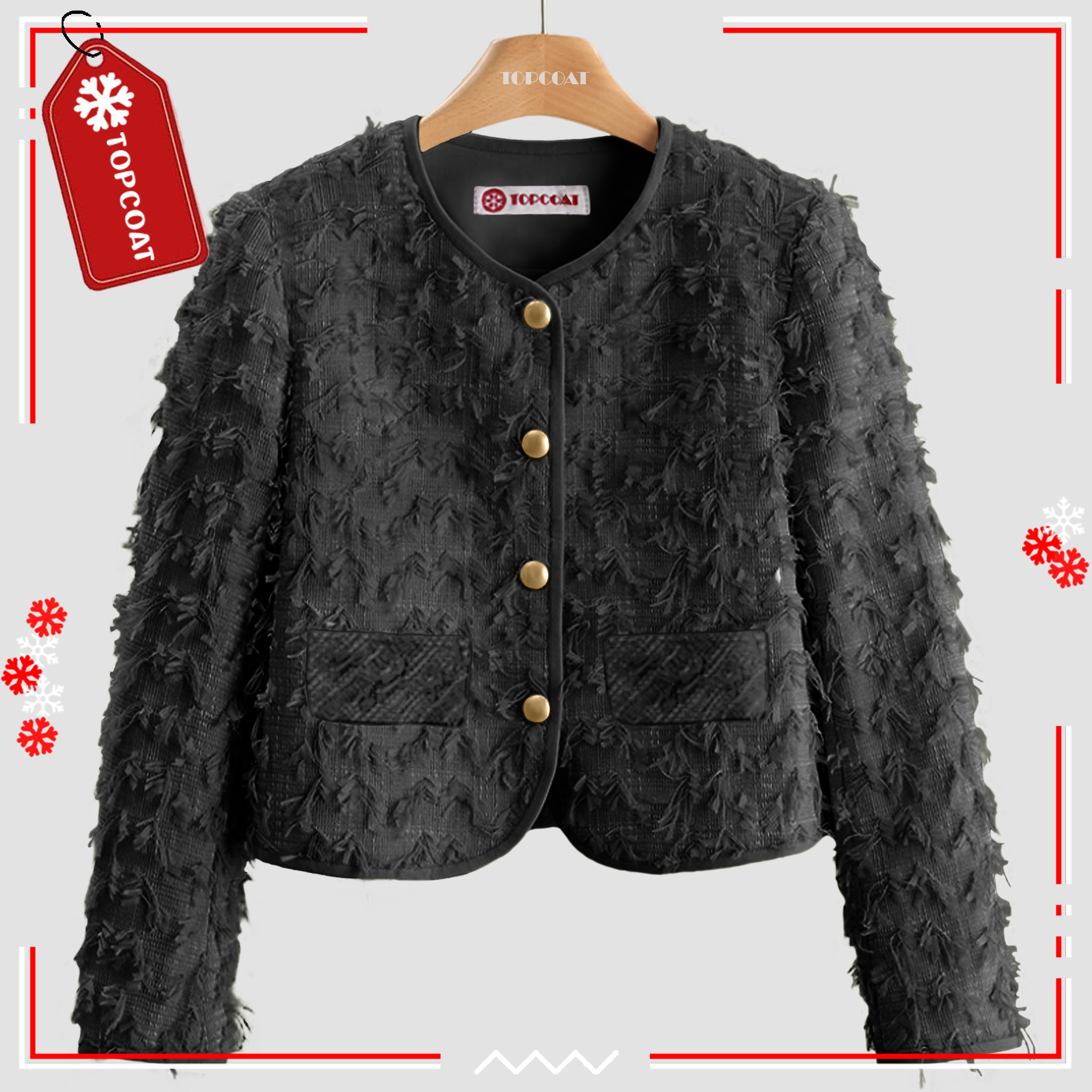 สูทคลุมผ้าทวิตสำหรับผู้หญิง ซับในทั้งตัว ดีไซน์ล้ำสมัย ใส่ง่าย ใส่สวย