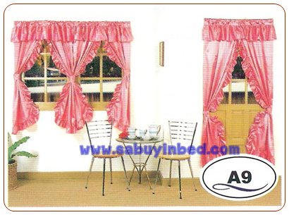 ผ้าม่าน หน้าต่าง / ประตู ผ้ามัน A9 (สีโอโรส)