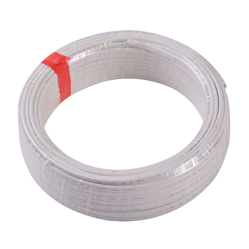 สายไฟทองแดงเบอร์4 สายไฟคู่ รุ่น VAF 2x4 ความยาว 20เมตร สายคู่แบนสีขาว สายเบอร์4 สายไฟเดินไฟในบ้าน และ อาคาร