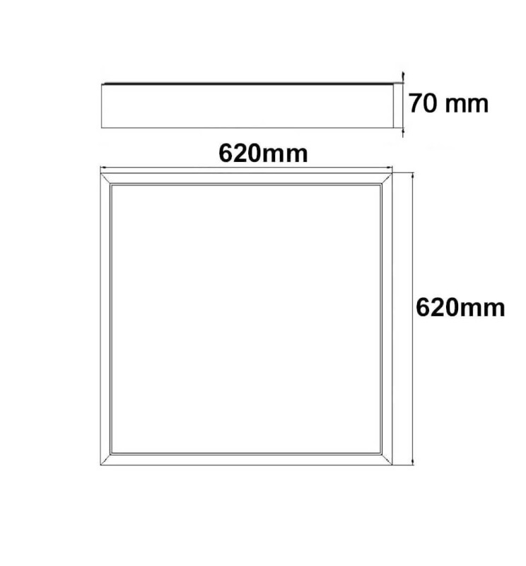 Surfaced Mount Kits อุปกรณ์เสริม 60x60 และ 30x120 เฟรมอลูมิเนียม สำหรับติดตั้งโคมไฟพาเนล LED กับฝ้าเพดานแบบลอย ชุดติดตั้งแบบยึดติดพื้นผิวสำหรับแผงไฟ LED ขนาด