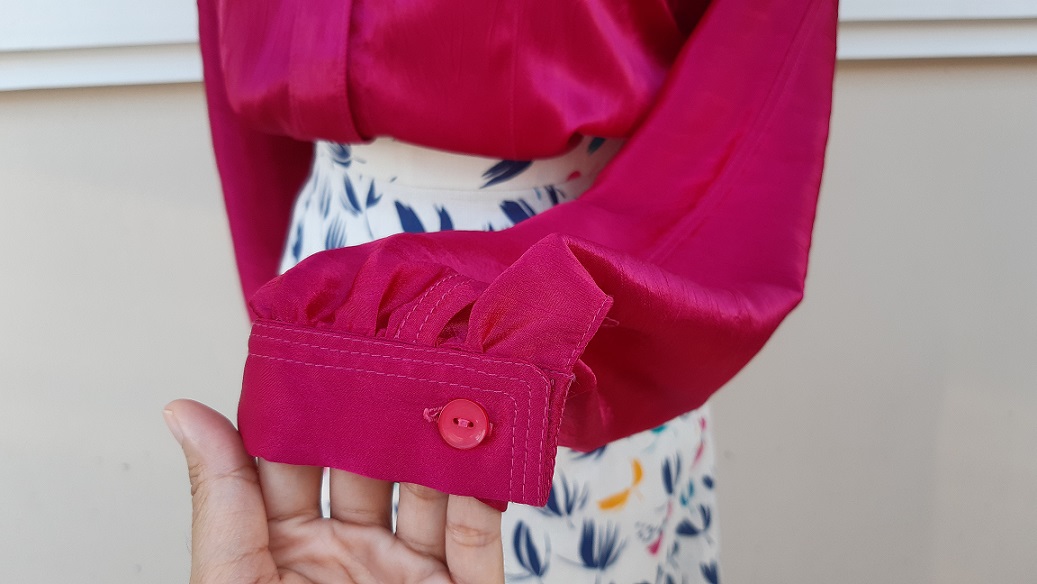 เสื้อวินเทจมือสองสีชมพูฉ่ำว้าว