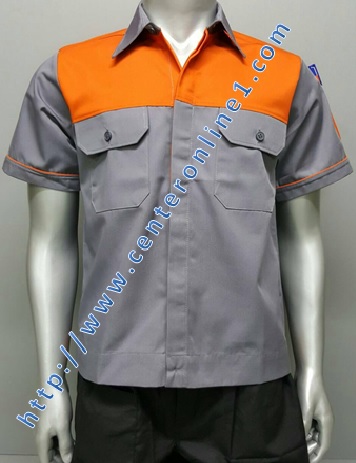 เสื้อ ยูนิฟอร์ม ผ้าคอมทวิว เสื้อช็อป เสื้อช่าง เสื้อทำงาน (M) จำนวน 5 ตัว