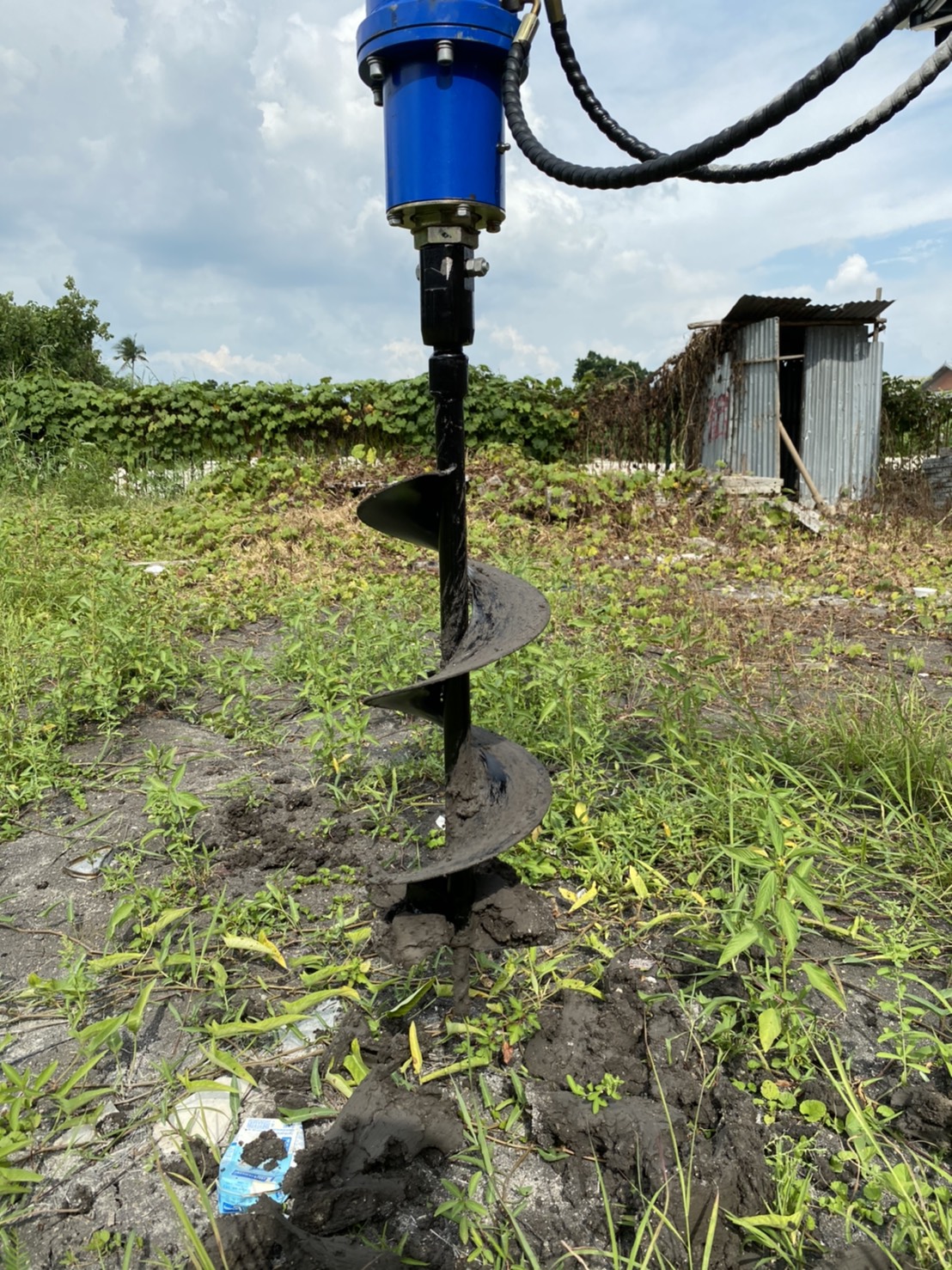 อุปกรณ์เสริมรถขุดเล็ก>>หัวแย็ก>>หัวเจาะ>>บุ้งกี่