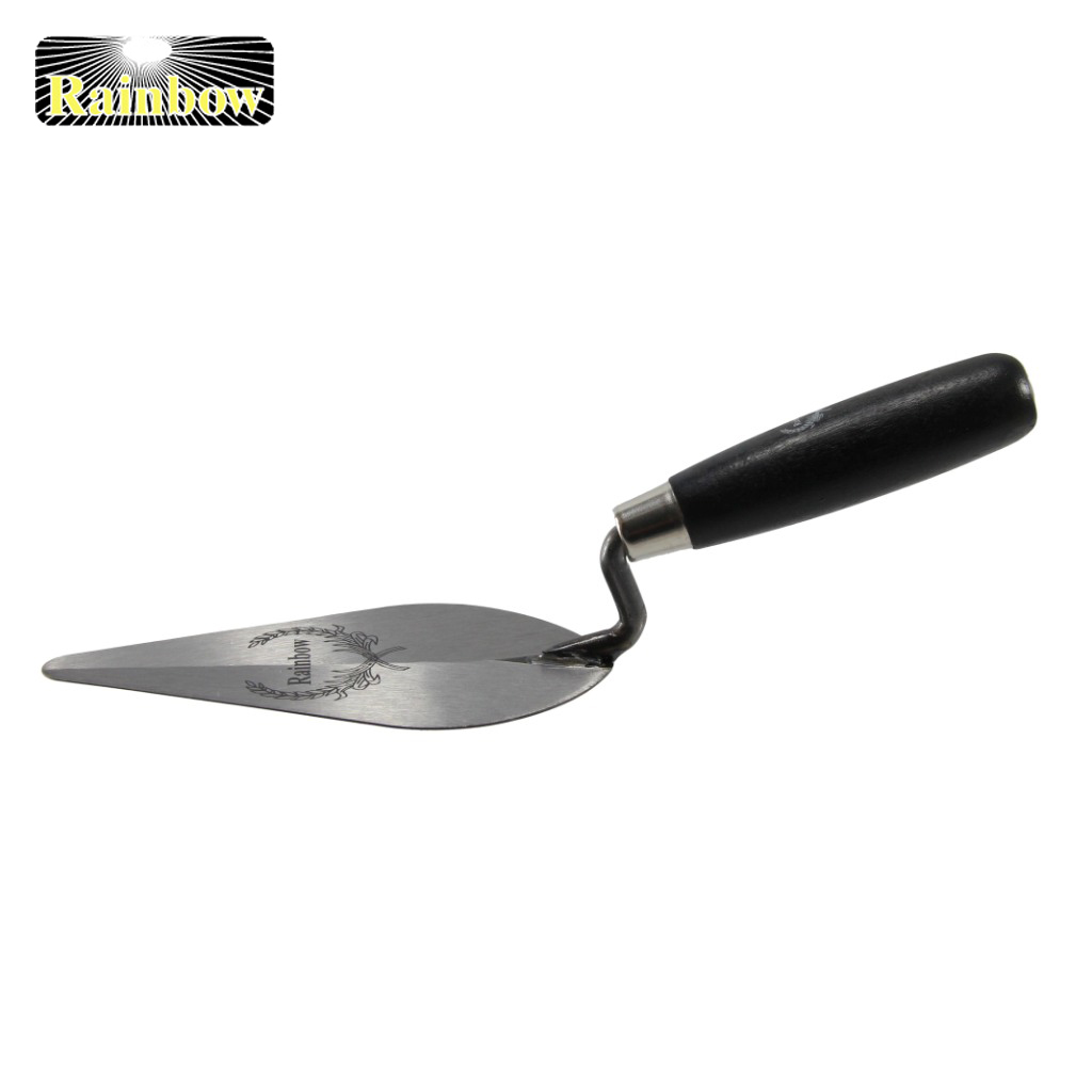 เกียงก่อด้ามดำเหล็กสปริง RAINBOW ขนาด 6"