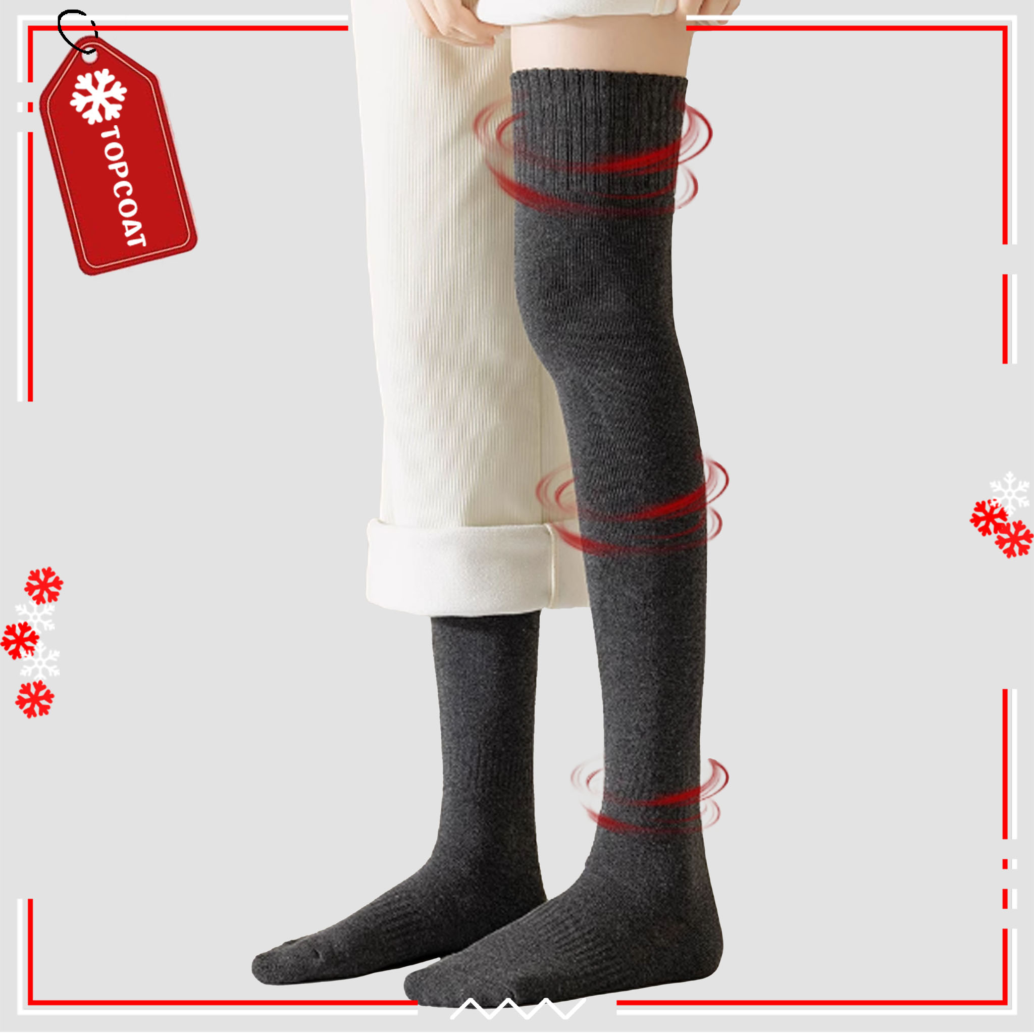 ถุงเท้ากันหนาวฮีทเทค Extra warm (10 ถึง -10 องศา) HEATTECH บุขนใส่กันหนาวติดลบ ลุยหิมะได้