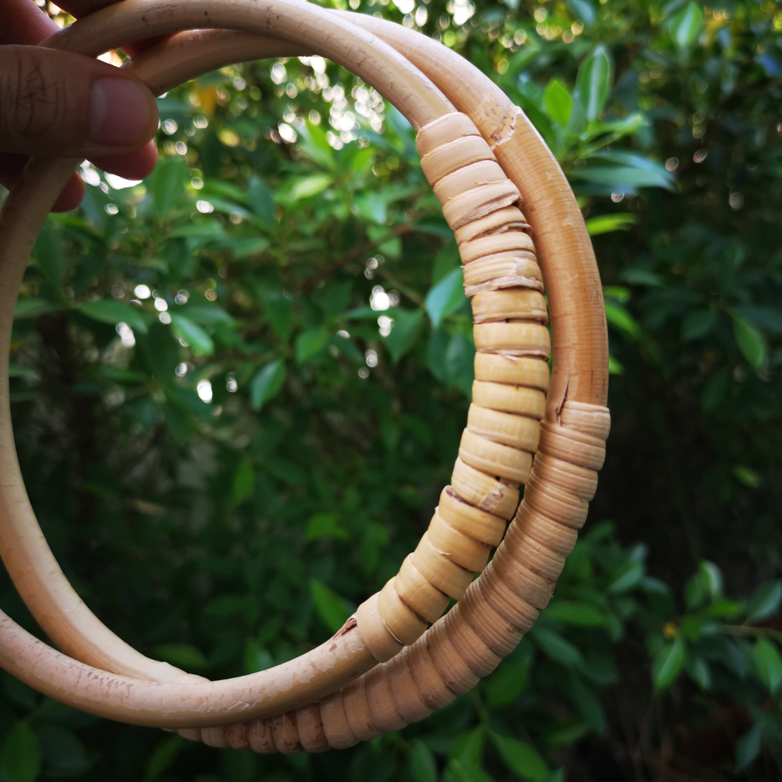 MW-30 หูหวาย17x17 cm0(6-3/4นิ้ว) สีหวายธรรมชาติ