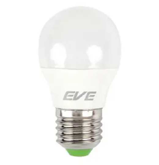 หลอดไฟ LED EVE 3W หลอดปิงปอง LED 3 วัตต์ E27 ขั้วเกลียว 1หลอด แสงขาว แสงส้ม A1