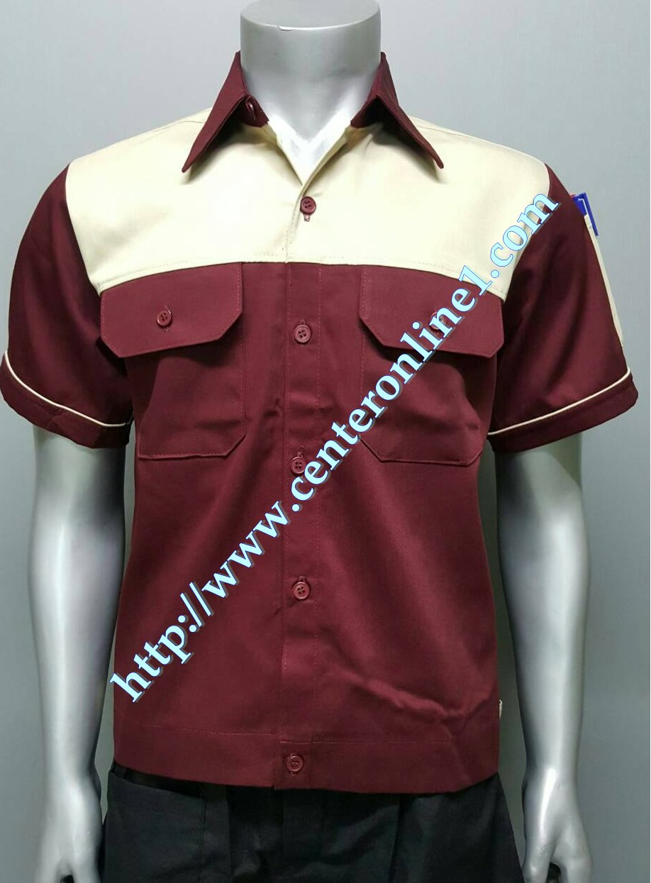 เสื้อ ยูนิฟอร์ม ผ้าคอมทวิว เสื้อช็อป เสื้อช่าง เสื้อทำงาน (M) จำนวน 5 ตัว