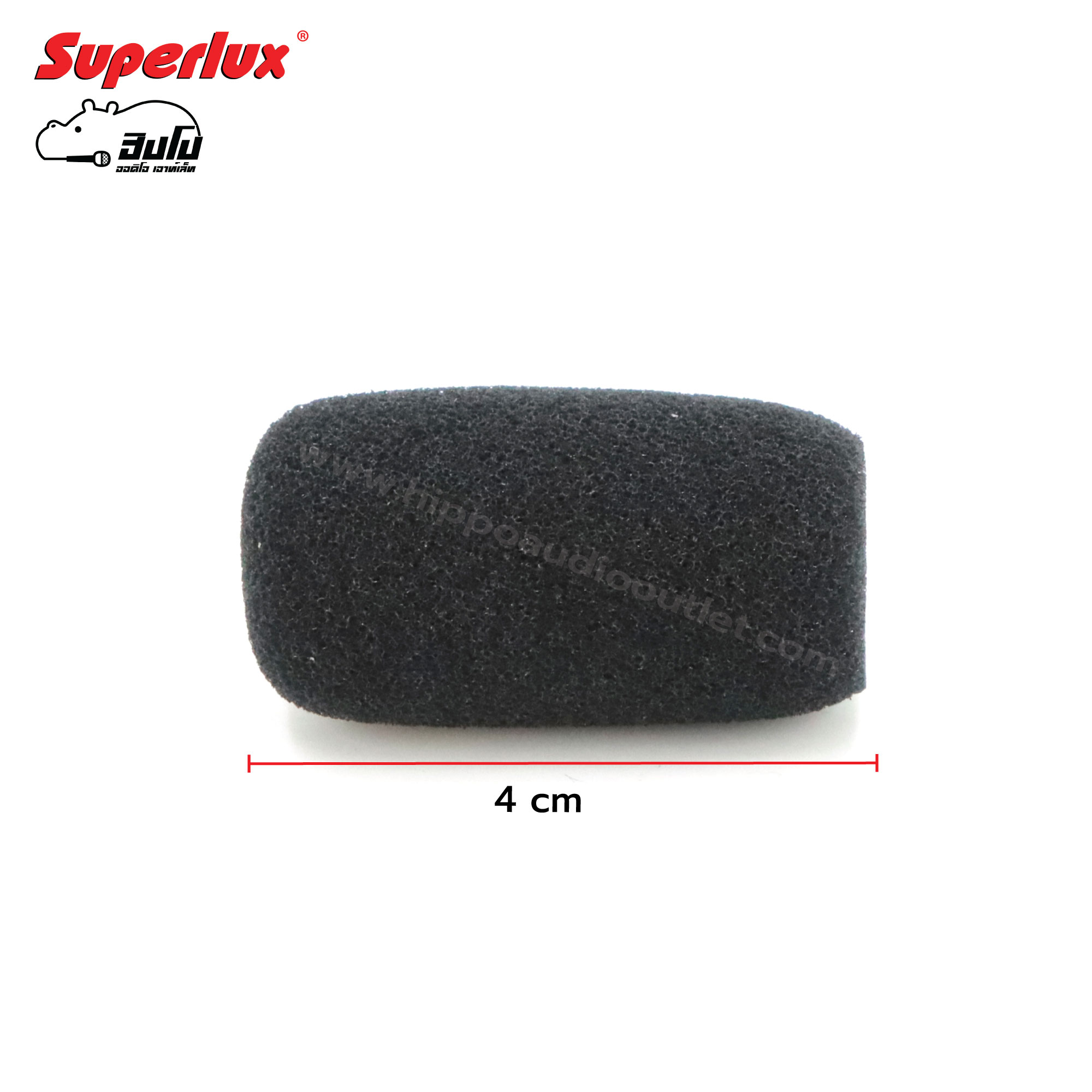 ฟองน้ำหัวไมค์ SUPERLUX S02(แพ็ค5ชิ้น)สำหรับไมค์RTA 6mm. ECM 999 (SP1)