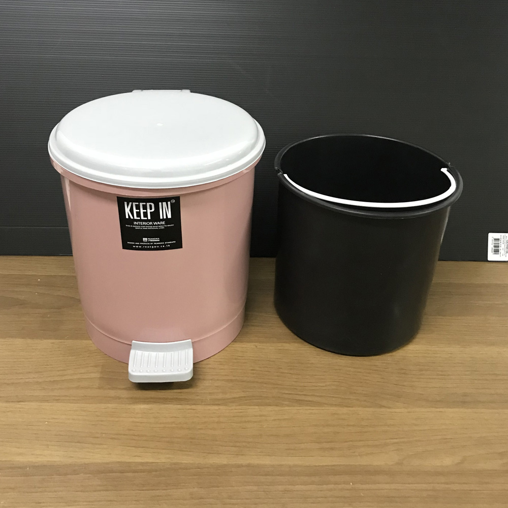 ถังขยะเท้าเหยียบ ทรงกลม 5.5 ลิตร