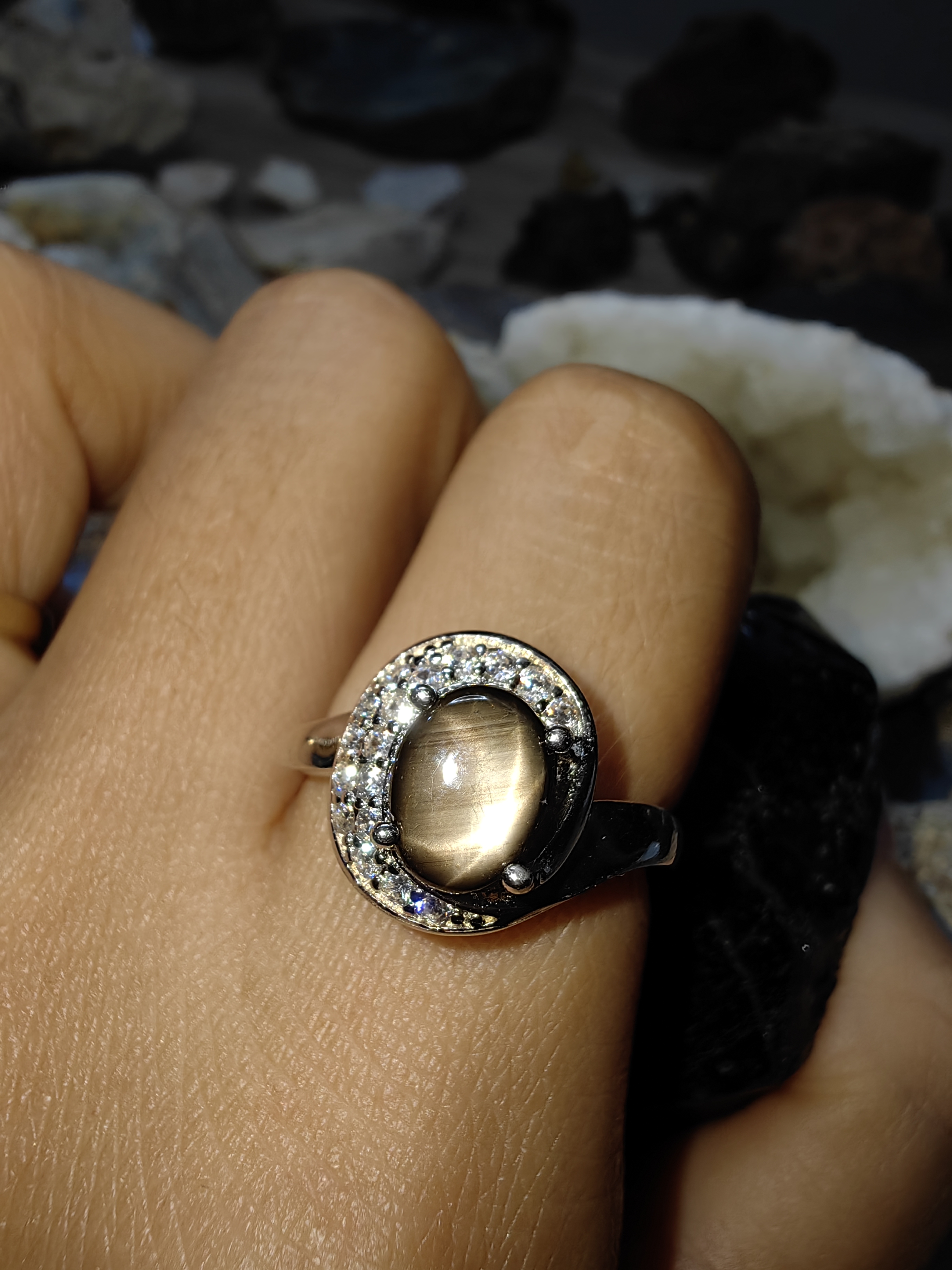 Black Star Sapphire Swiss Diamond