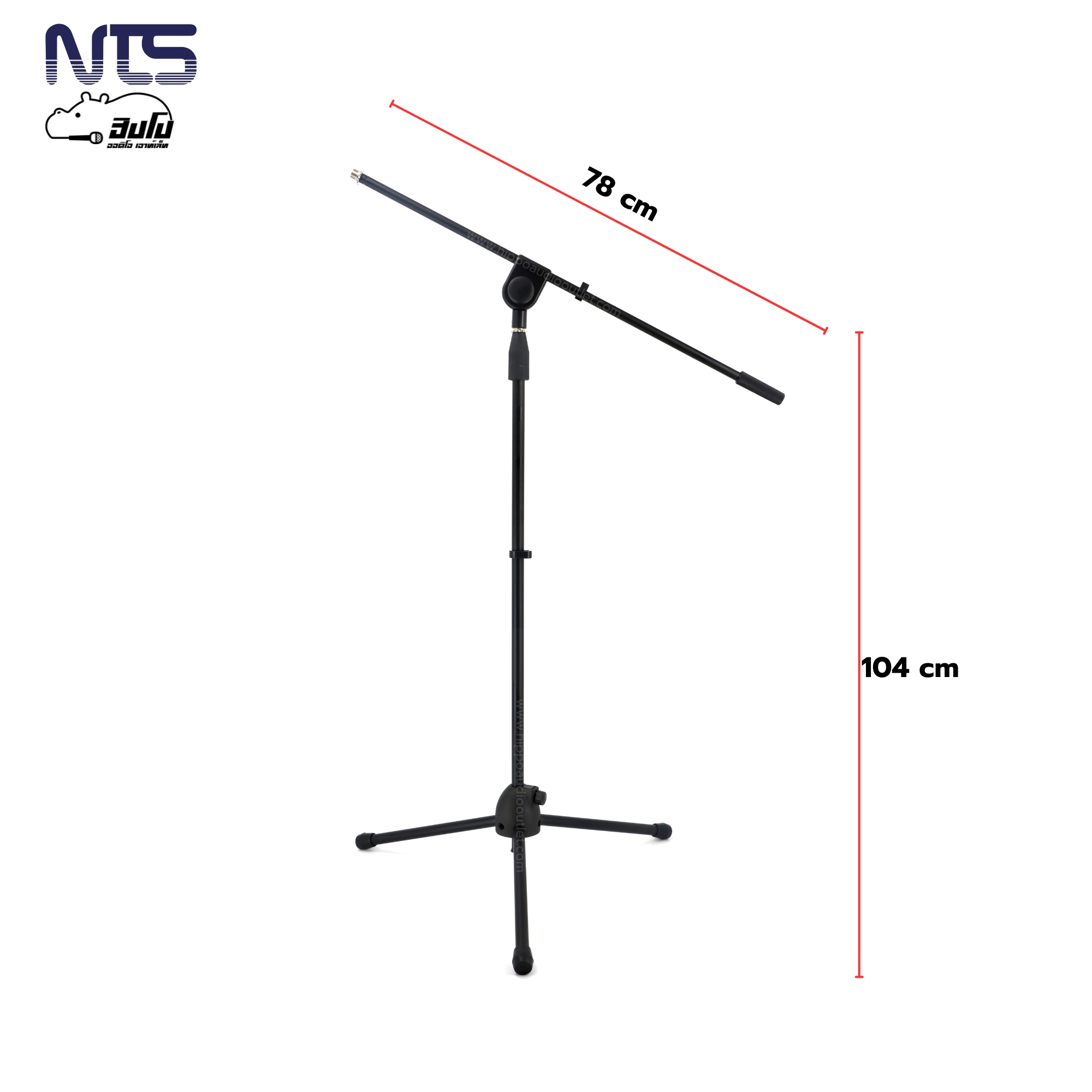 ขาไมค์ตั้งพื้นฐานแฉกพร้อมขาบูม NTS ST 100 (G9.1)
