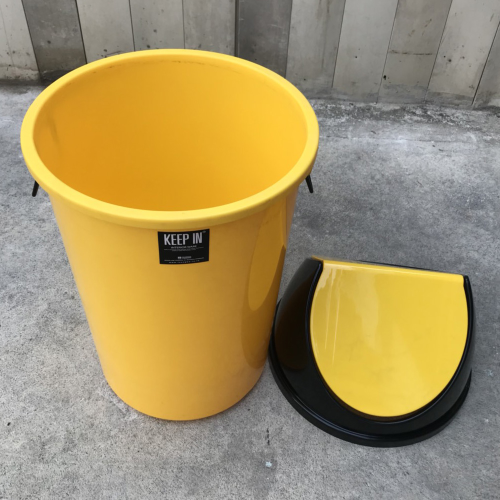 ถังขยะทรงกลม ฝาแกว่ง 75 ลิตร