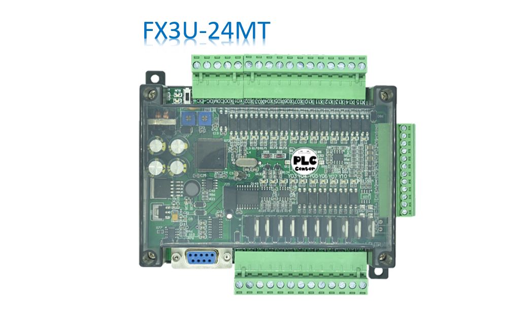 PLC BOARD FX3U-24MT+6AD+2DA+1RS485 (รุ่น TOP มีแบตเตอรี่ Backup)