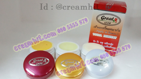 ครีมแอปเปิ้ลผสมเซรั่ม เกรซ โททอล เพอร์เฟค ชุด3ตลับ ของแท้ Apple & Serum Cream Total Perfect