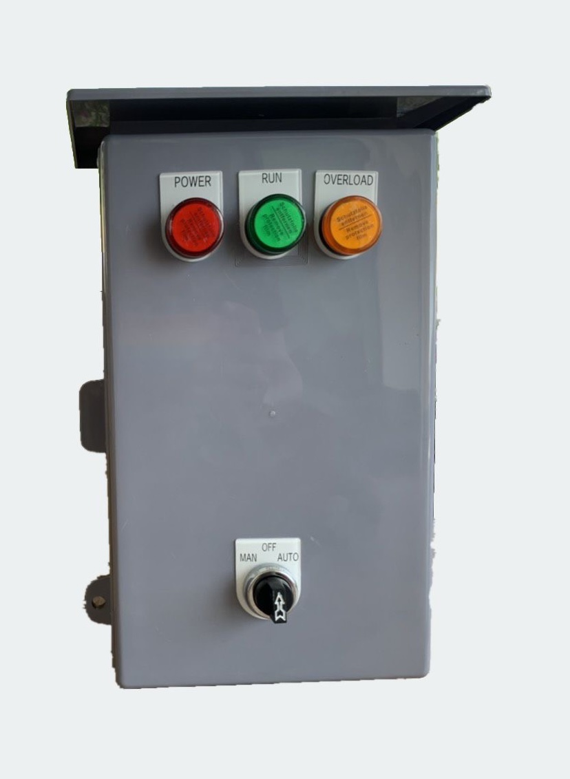 ตู้ควบคุมปั๊มน้ำ 3HP 1เฟส 220 v เปิดปิดธรรมดา