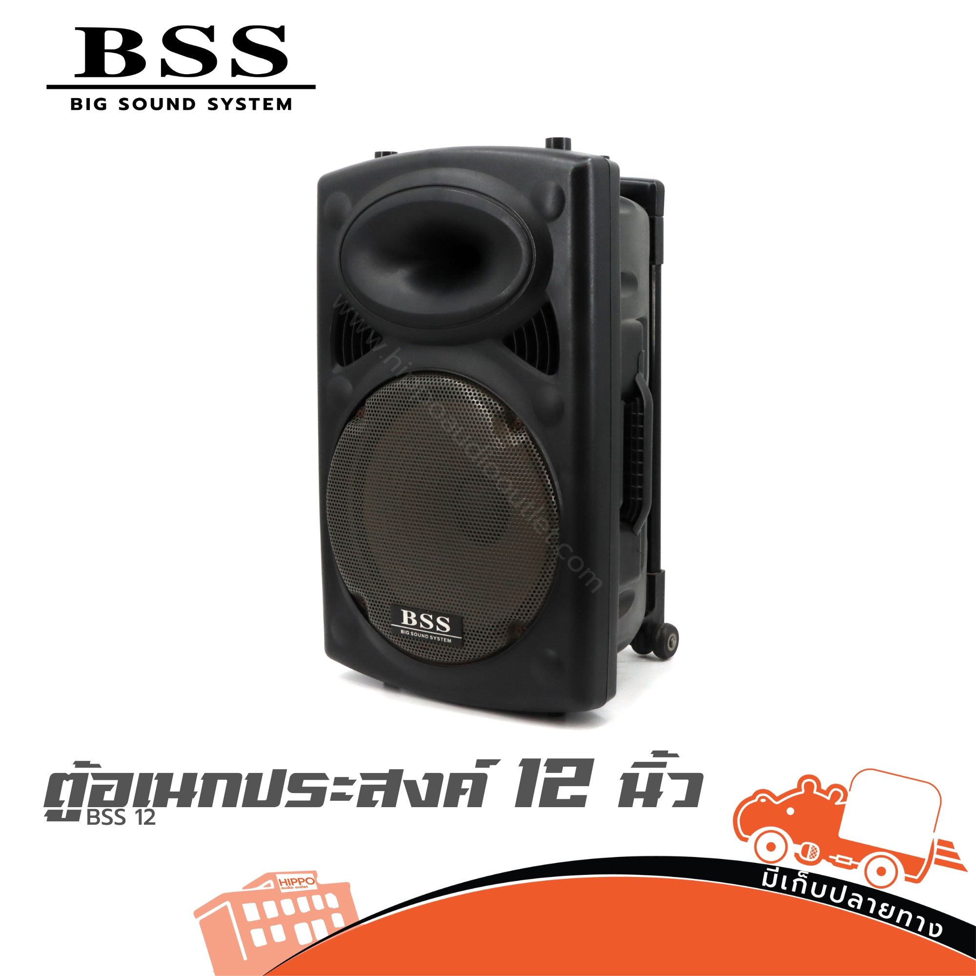 ตู้ลำโพงอเนกประสงค์ 12 นิ้ว BSS 12 (PP1)