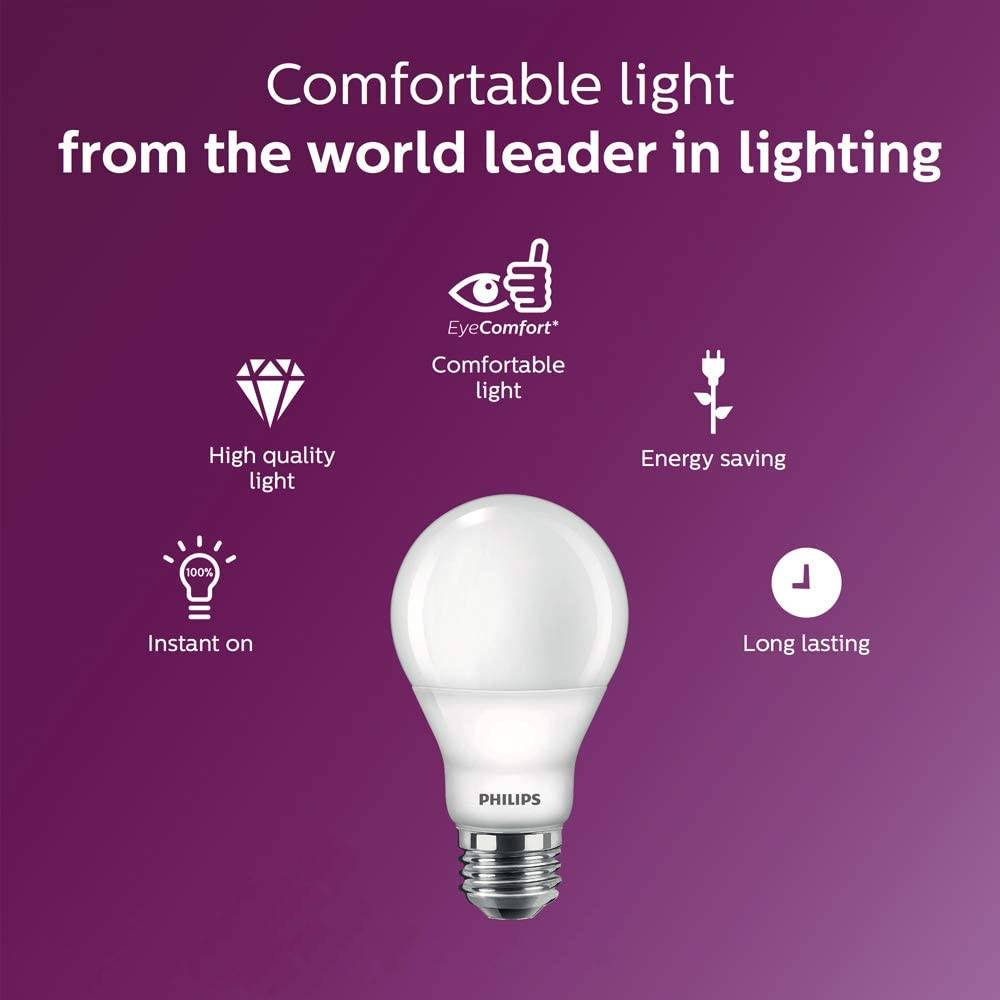 Philips หลอด LED Bulb 10W แสงขาว แสงคลูไวท์ แสงส้ม Daylight CoolWhite Warmwhite PHILIPS LED BULB A60 E27