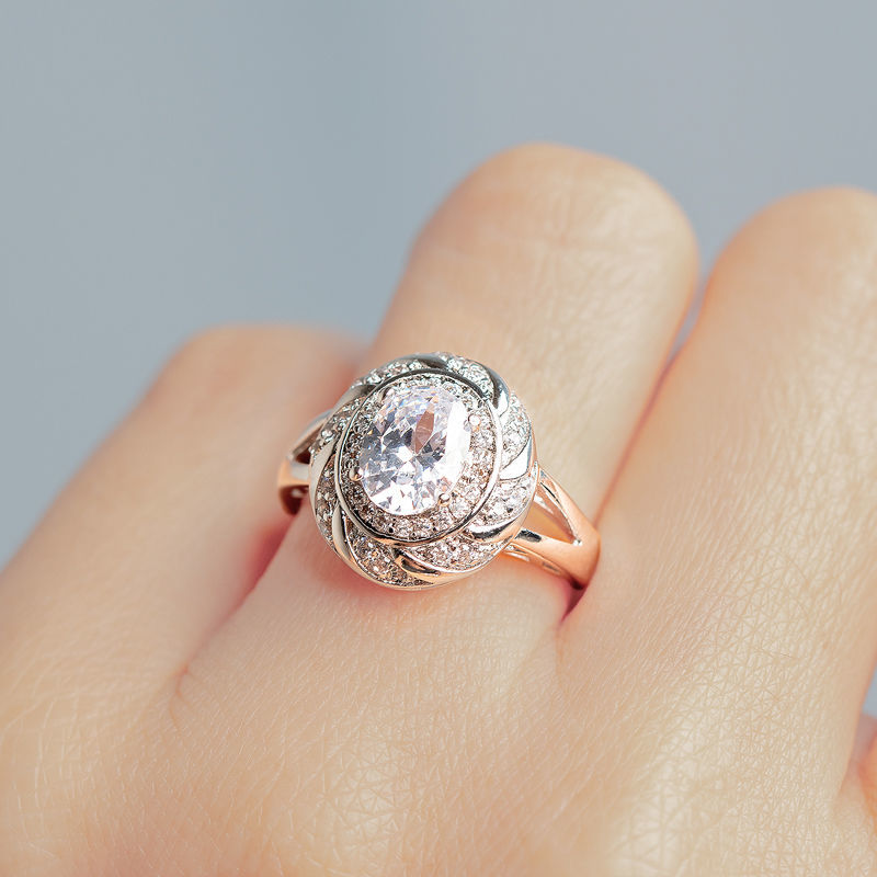 DIAMOND 18K WHITE GOLD RING แหวน เพชร ทอง 18K Pre-order
