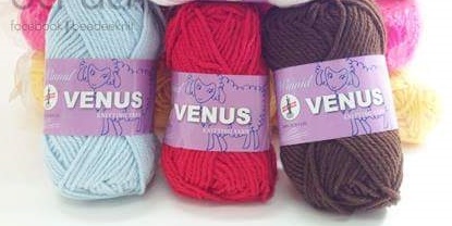 Venusเส้นใหญ่1ม้วน สีพื้น