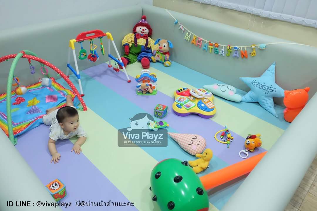 ตัวอย่างสี คอกกั้นเด็ก