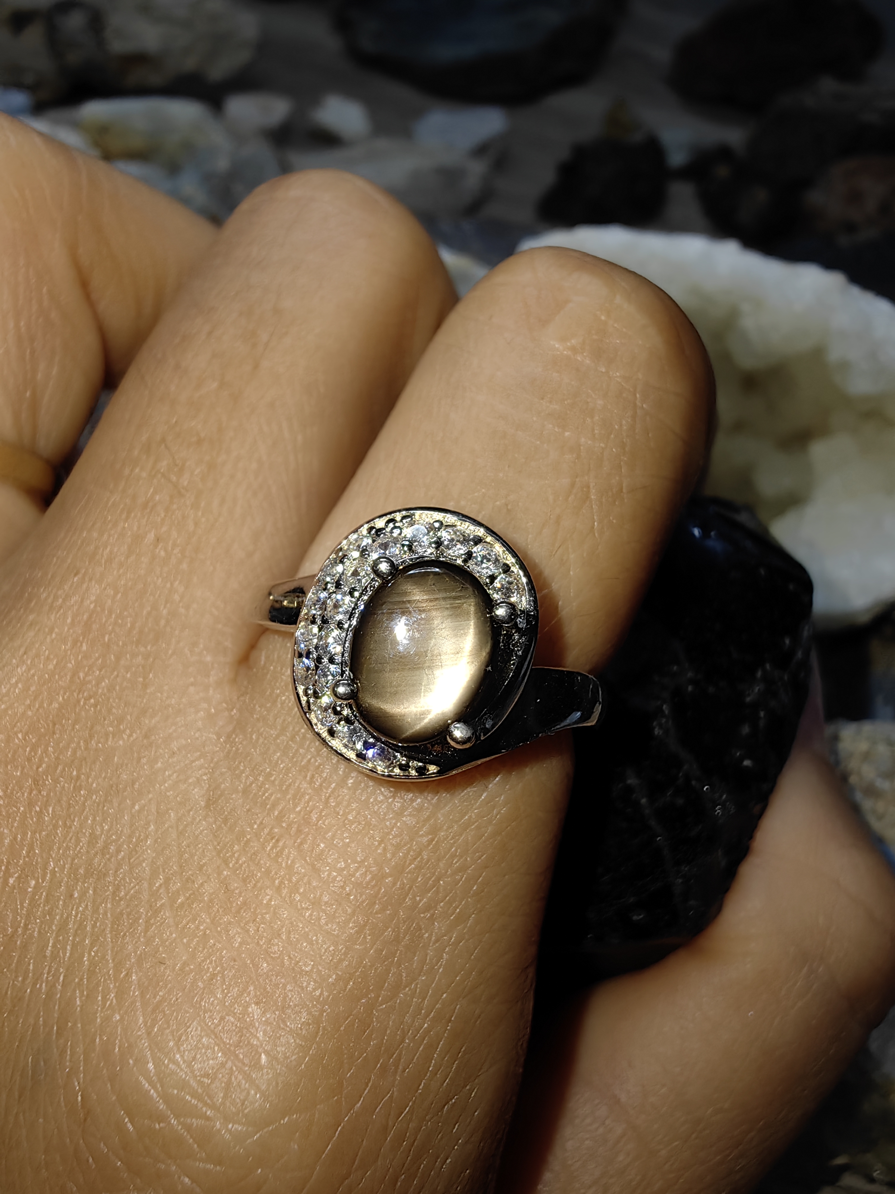 Black Star Sapphire Swiss Diamond