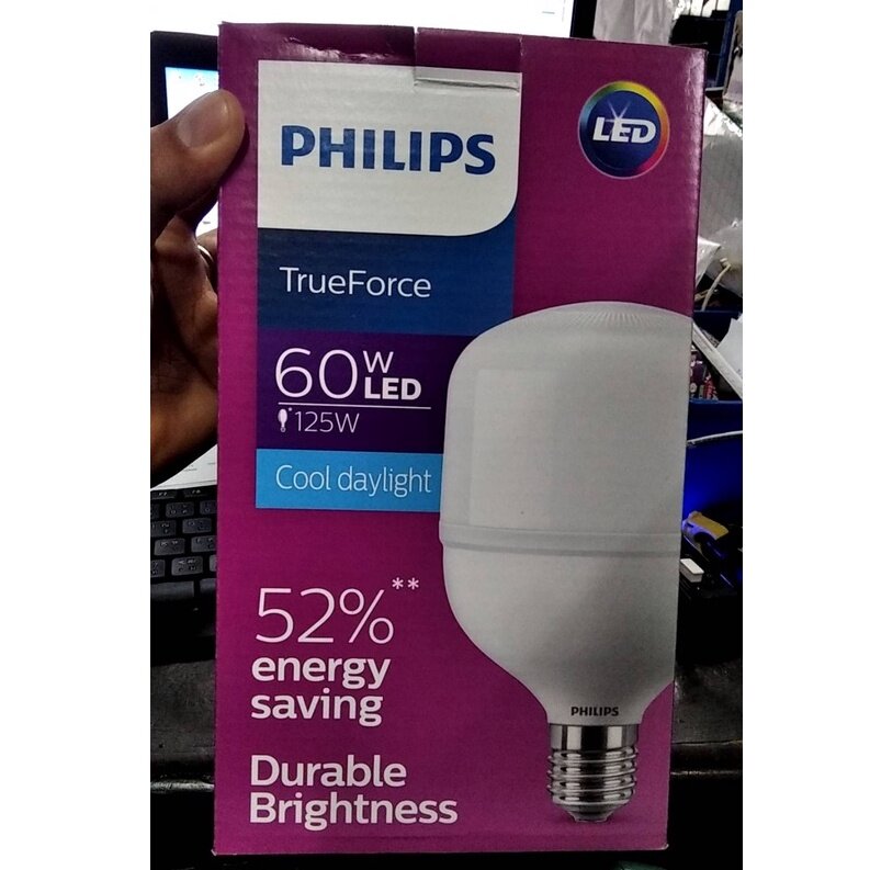 หลอดไฟ LED 60W Philips ทรูฟอร์ช แสงขาว 60วัตต์ TrueForce Highbay E40 220V 7000Lumen