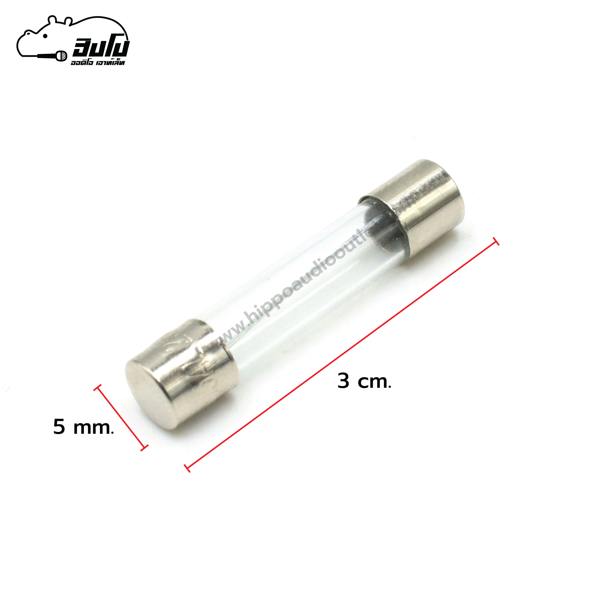 ฟิวส์หลอดแก้วยาว 30มม. 15A (SP1)