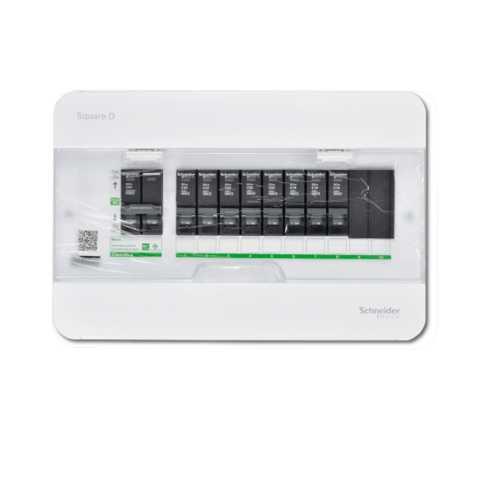 SCHNEIDER ตู้ไฟฟ้ากันดูด RCBO ตู้ชไนเดอร์ ครบชุดพร้อมใช้งาน10ช่อง พร้อมเมนRCBOและลูก 10ลูก ครบชุดพร้อมใช้งาน
