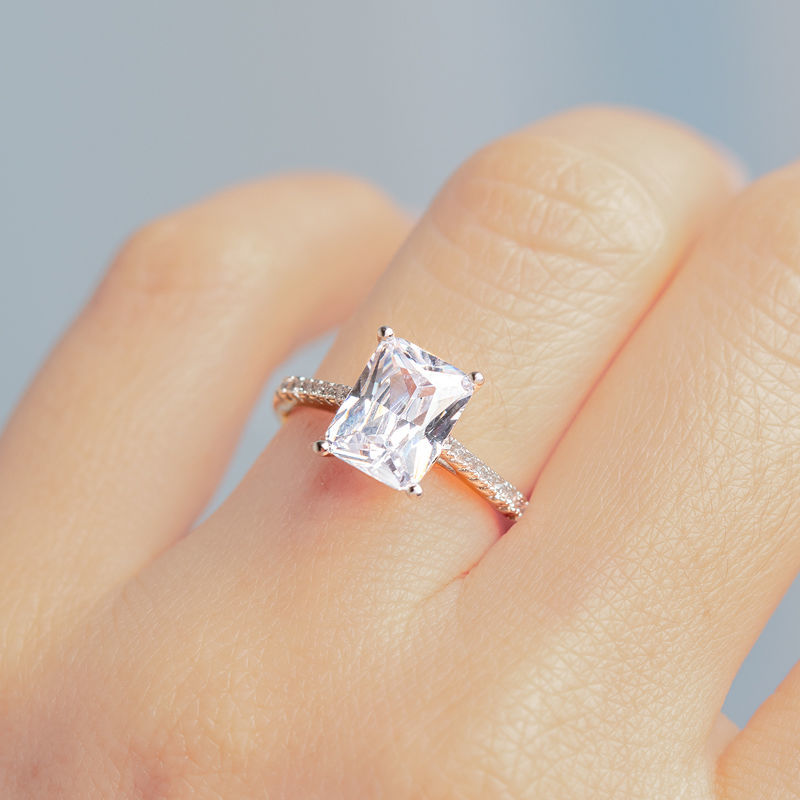 DIAMOND 18K WHITE GOLD RING แหวน เพชร ทอง 18K Pre-order