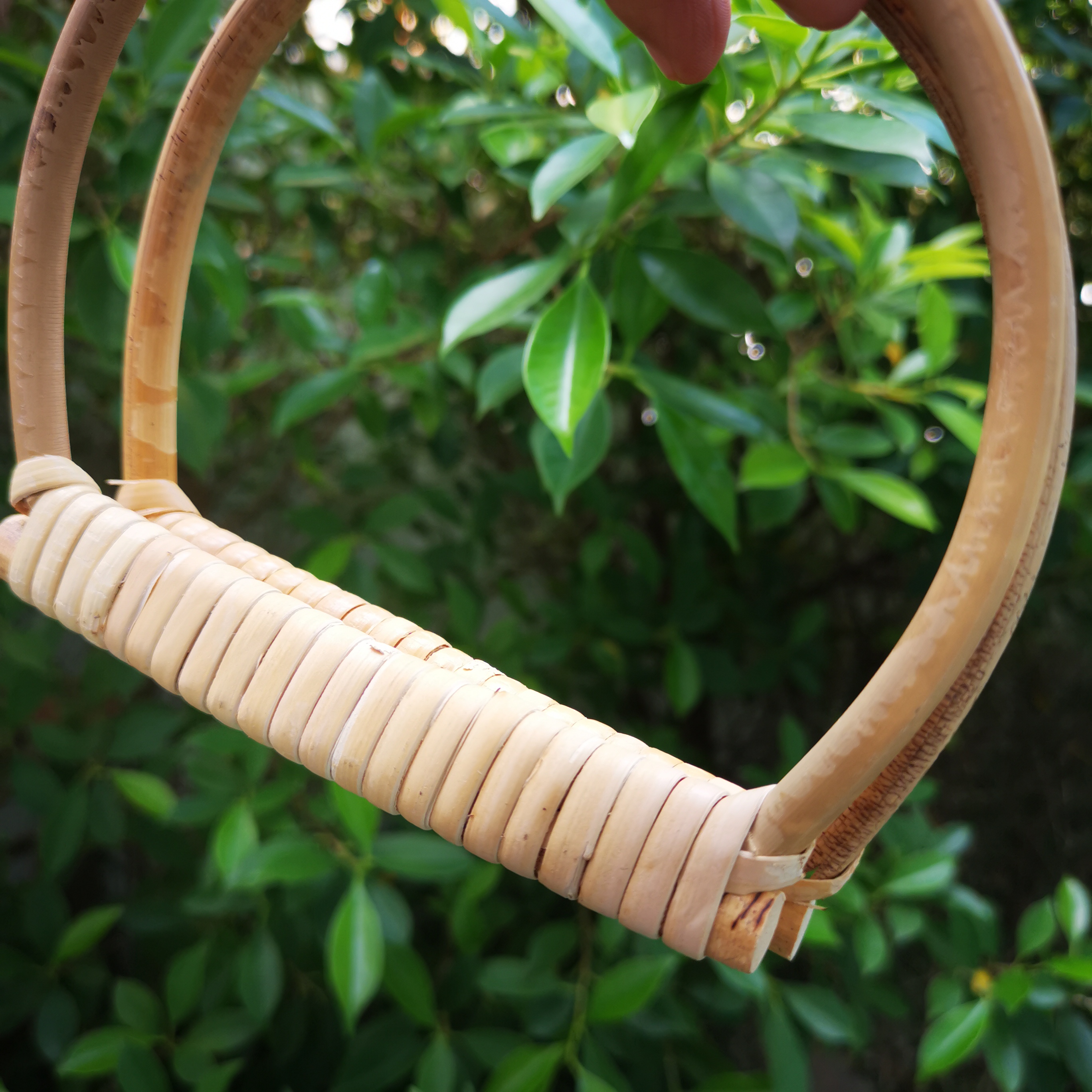 MW-32 หูหวาย13x13.5 cm0(5นิ้ว) สีหวายธรรมชาติ