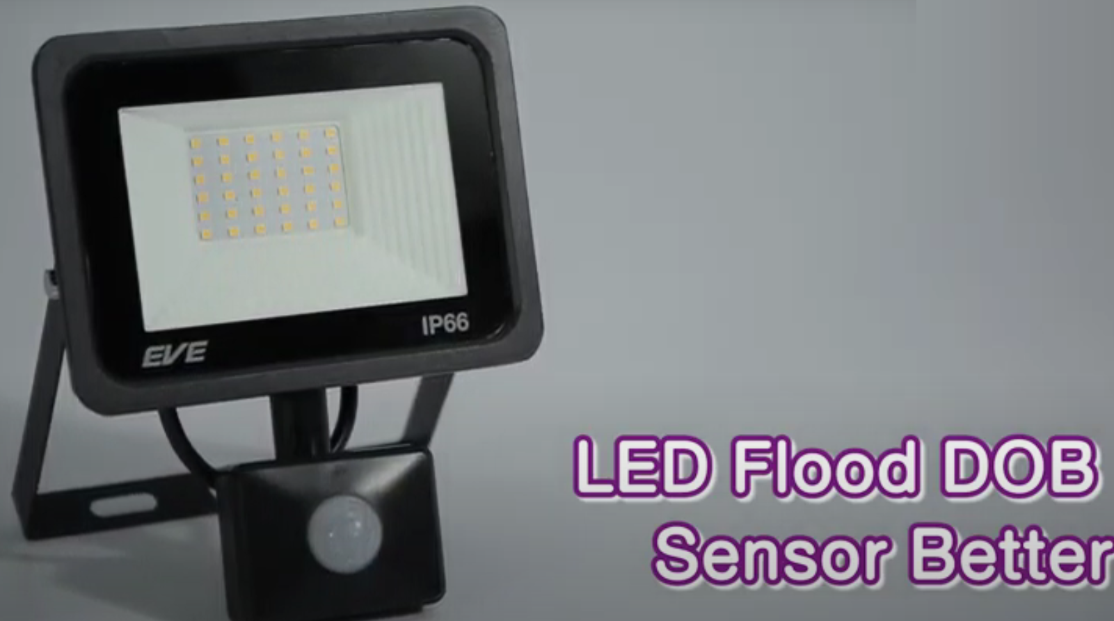 โคมไฟสปอร์ตไลท์ EVE 50W LED Better Sensor เซ็นเซอร์จับความเคลื่อนไหว เดย์ไลท์ แสงขาว