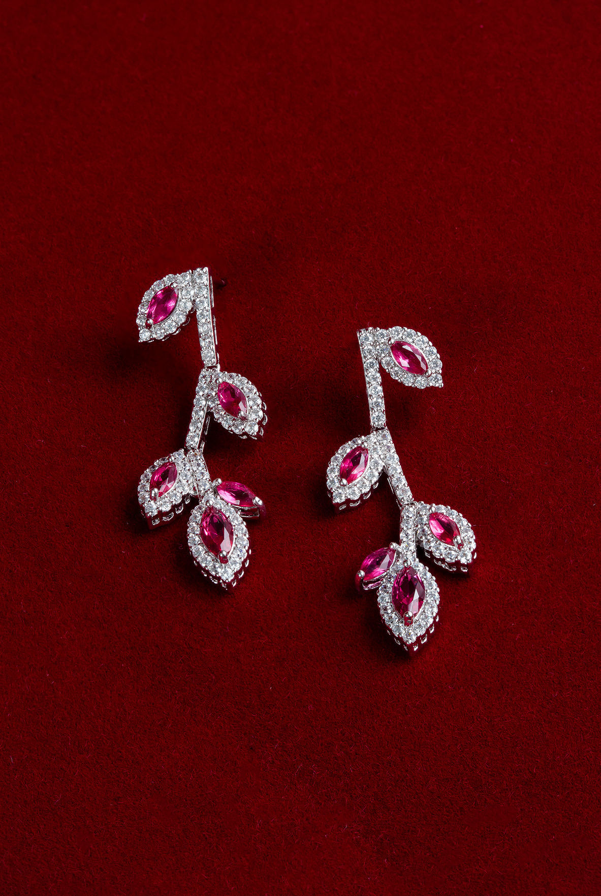 Natural Ruby Diamond Gold Earrings ต่างหู ทับทิมแท้ เพชรแท้ ทองแท้ 9K, 18K มีใบเซอร์ GIA💎