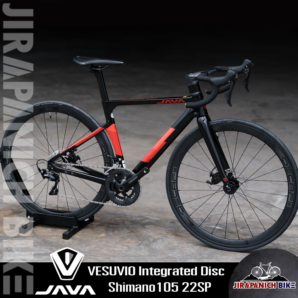 จักรยานเสือหมอบ JAVA รุ่น VESUVIO Integrated Disc (ตัวถังคาร์บอน , ชุดเกียร์ Shimano 105)